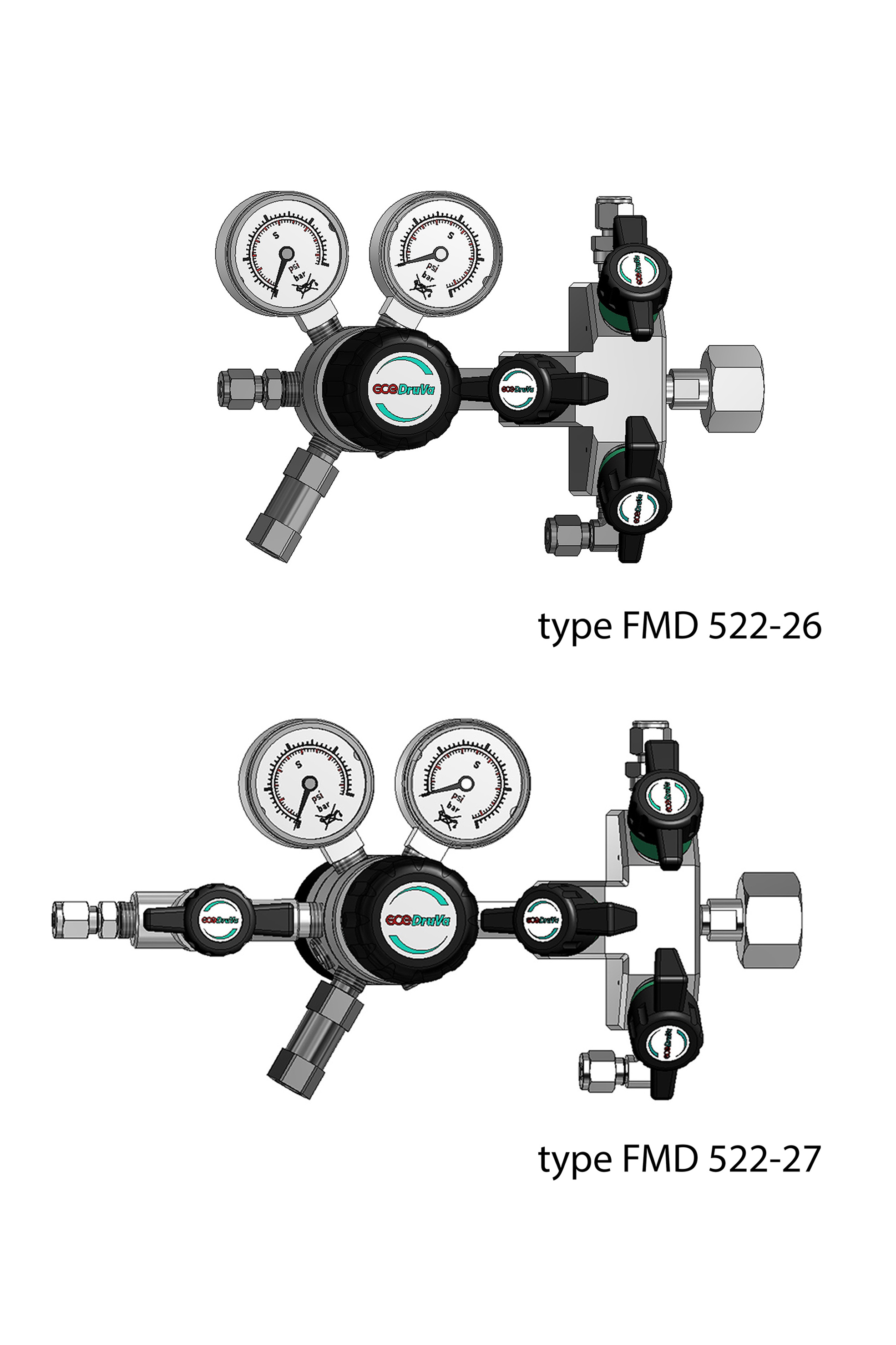 FMD 522/562 - DUAL STAGE REGULATOR 6.0 INERT PURGING ABSOLUTE PRESSURE page image
